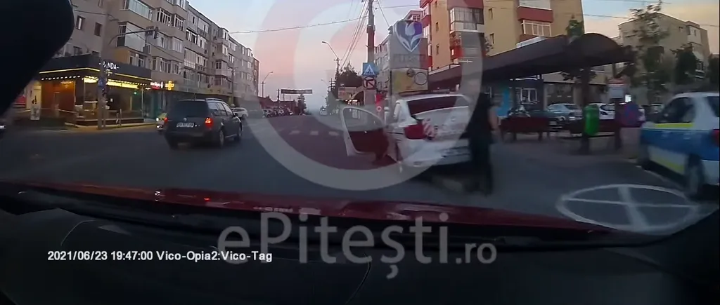 Motivul incredibil pentru care doi polițiști au urmărit și amendat un șofer din Pitești (VIDEO)