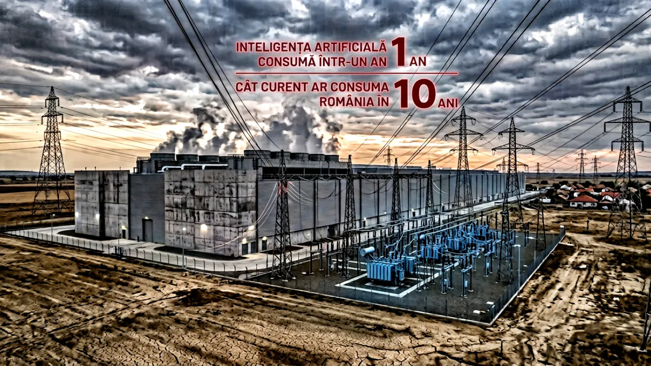 Inteligența artificială consumă într-un an la fel de multă energie ca România în 10. Nota de plată pe care o achităm toți, chiar dacă nu folosim AI-ul