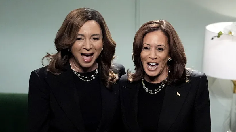 Kamala Harris și-a întâlnit „dublura” într-o emisiune americană de comedie. Glume și parodii virale despre alegerile din SUA