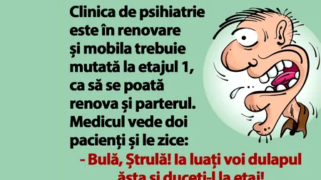 BANC | Bulă și Ștrulă, la spitalul de nebuni