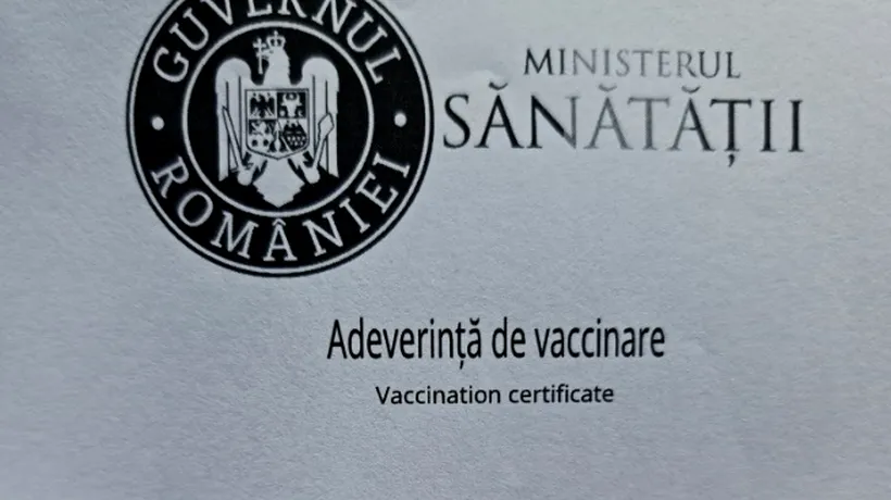 Cât timp e valabilă adeverința de vaccinare anti-COVID-19