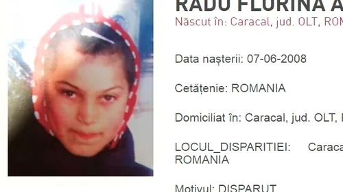 Încă o dispariție la Caracal: o fată de 11 ani, de negăsit. Părinții au sesizat poliția