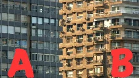 Iluzie optică arhitecturală | Care bloc este în față și care este în spate?
