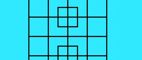 Test de inteligență | Câte pătrate sunt, în total, în această imagine?