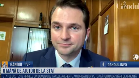 GÂNDUL LIVE. Secretarul de stat în Ministerul Finanțelor Publice Sebastian Burduja: Există un risc de transmitere a virusului mult mai mare în restaurante decât în alte spații închise / Cum încearcă Guvernul să redreseze economia și cum putem obține bani europeni - VIDEO