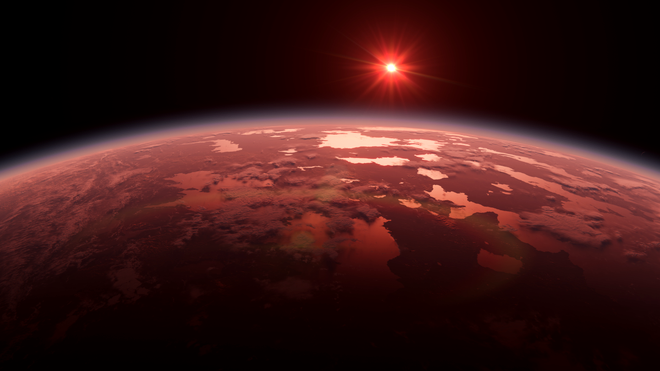 Stelele roșii sunt considerate candidate ideale pentru a fi înconjurate de sfere Dyson. Sursa Foto: Shutterstock 