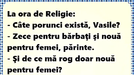 Bancul de duminică | Cele 9 porunci