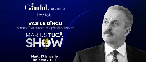 Marius Tucă Show începe marți, 17 ianuarie, de la ora 20.00, live pe gândul.ro