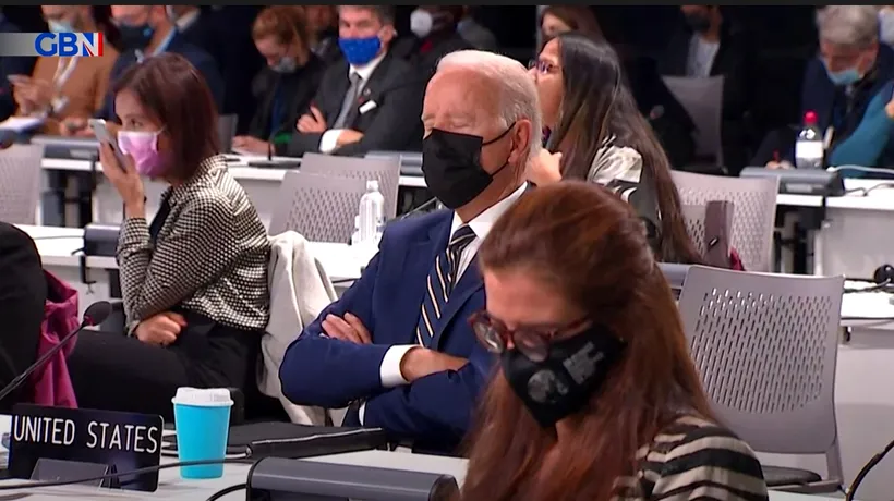 VIDEO. Joe Biden a adormit în timpul Conferinței ONU privind schimbările climatice de la Glasgow