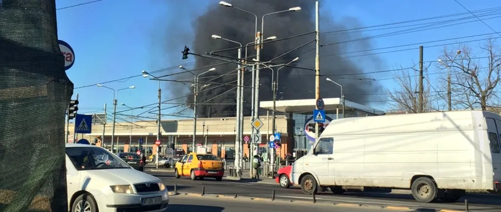 Incendiu la Autogara Rahova din București