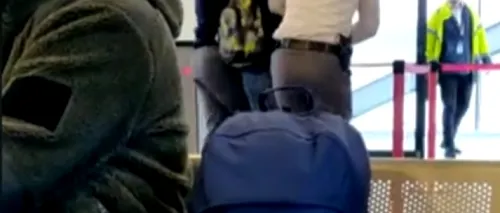 VIDEO: Scandalagiu ÎNCĂTUȘAT pe Aeroportul din Cluj-Napoca. Bărbatul s-a urcat beat într-un avion și a deranjat mai mulți pasageri