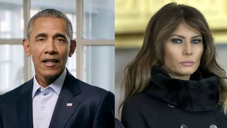 Imagini hilare la funeraliile Barbarei Bush. Cum au fost surprinși Melania Trump și Barack Obama în timpul slujbei de înmormântare