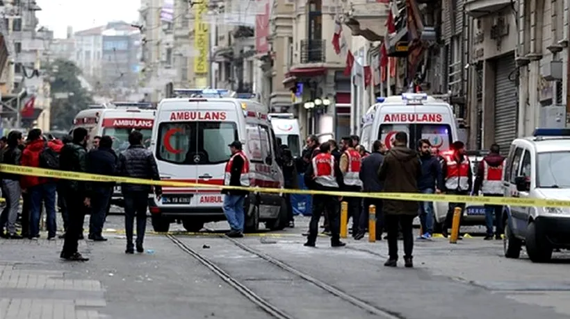 EXPLOZIE puternică pe una dintre cele mai aglomerate străzi din Istanbul. 5 morți și peste 30 de răniți, într-un atac kamikaze