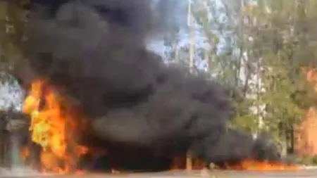Accident rutier grav în Mamaia. Un motociclist a luat foc