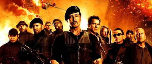 VIDEO. Sylvester Stallone, Arnold Schwarzenegger, Chuck Norris și Jean Claude Van Damme, împreună pe <i class='ep-highlight'>marile</i> ecrane în filmul „Eroi de sacrificiu 2 