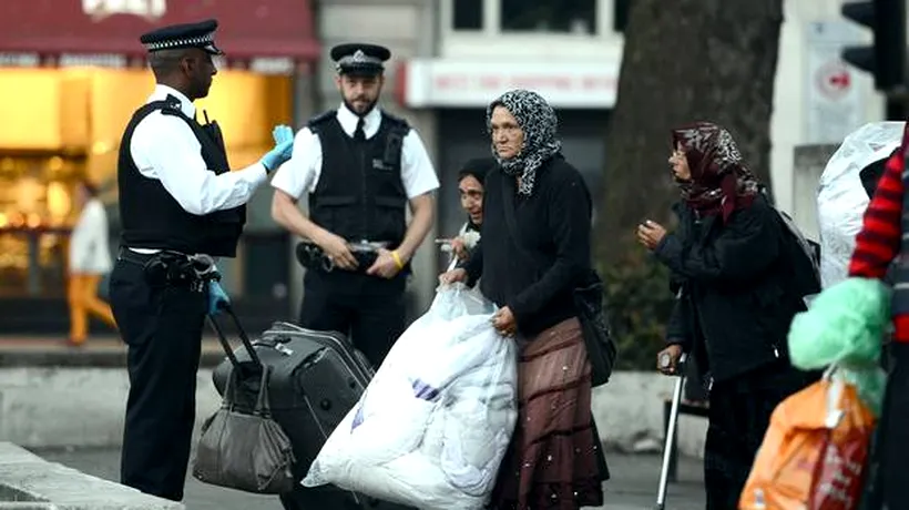 Raid al poliție britanice într-o tabără de romi români din Londra