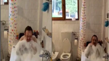 Dan Ilie Morega, ex-prefectul Gorjului, discurs straniu direct din cada cu spume: „Aștept cu drag să facem o băiță”