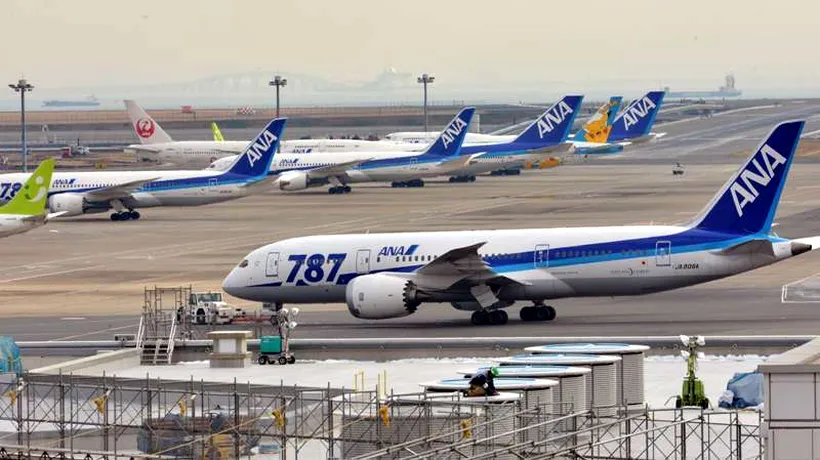 Aproape jumătate din noile avioane Boeing 787 sunt reținute la sol din motive tehnice