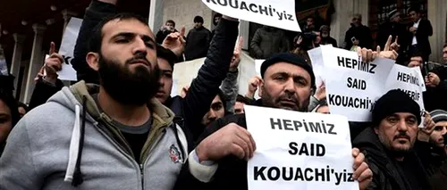 Manifestație în Turcia în memoria fraților Kouachi