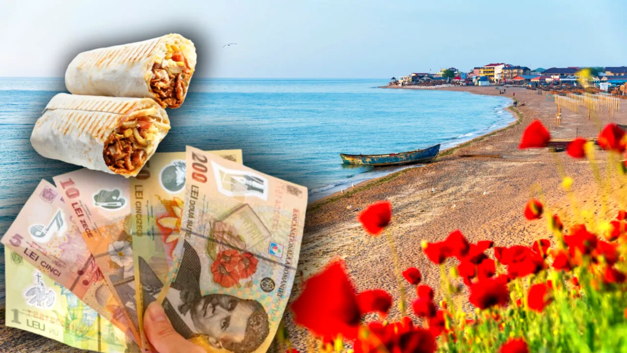 Ireal! Cât a plătit un turist pentru o shaorma și o bere, în Vama Veche, de 1 Mai