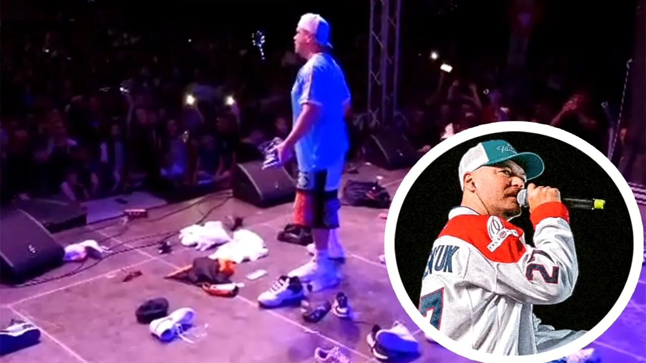 Mai rar așa ceva! Ce a pățit Puya pe scenă, în Bârlad. Cu ce au aruncat spectatorii înspre el