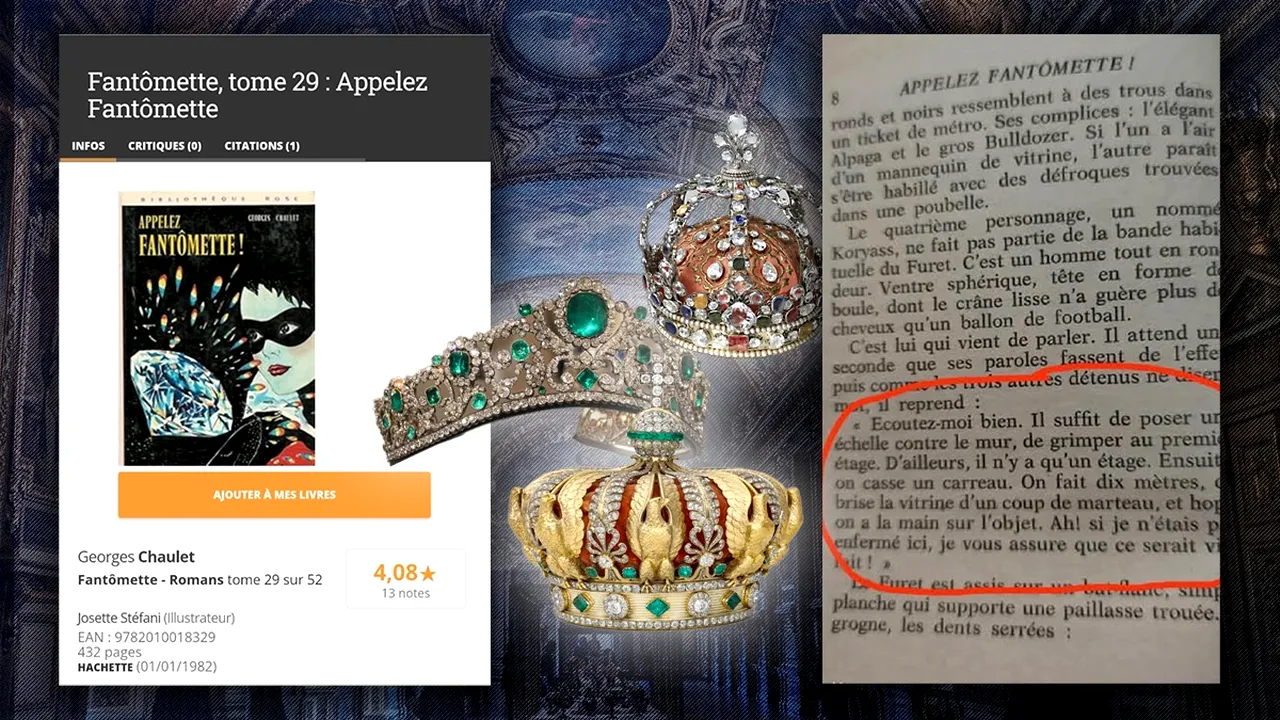 De unde s-au inspirat hoții. Jaful secolului de la Luvru a fost descris de un francez, într-o carte pentru copii, din 1961: