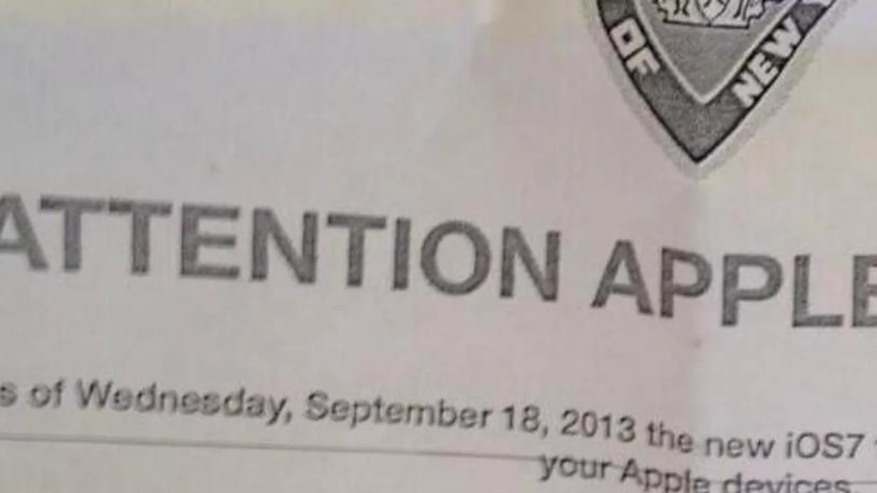 Mesajul inedit al Poliției din New York pentru utilizatorii Apple