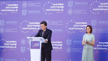 Nicuşor Dan, 3 VIZITE în Republica Moldova, în 3 luni. Acum, cu prilejul Zilei Limbii Române, a participat la „Marea Dictare Naţională”