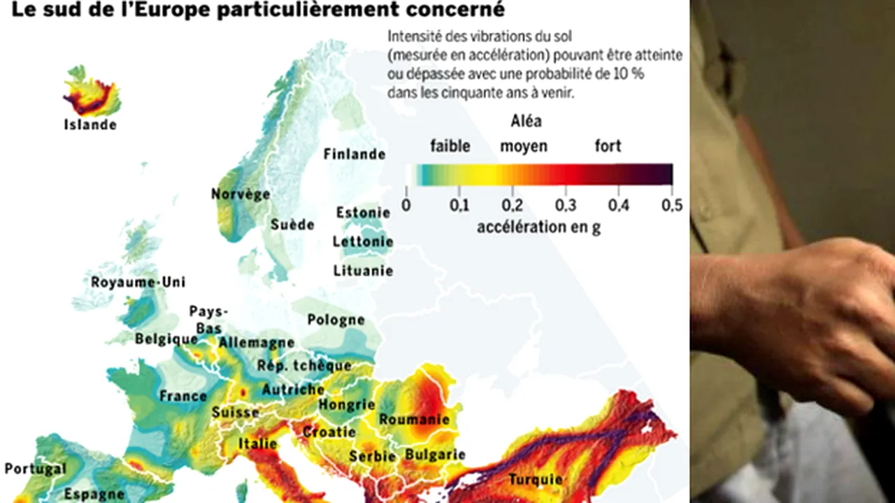 HARTA RISCURILOR SEISMICE DIN EUROPA. Legătura dintre 