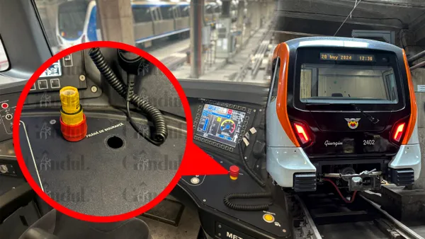 Explicațiile halucinante oferite de Alstom, producătorul metrourilor care nu circulă, după ce Gândul a dezvăluit că mecanicii Metrorex au rămas în mână cu maneta pentru frâna de siguranță. „Sunt incidente normale în etapa de testare”