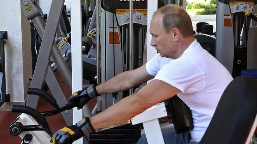 Vladimir Putin luptă cu popularitatea în scădere la sala de fitness