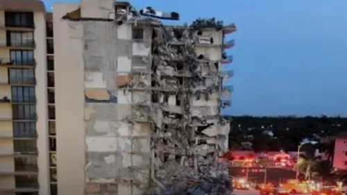 159 de persoane date dispărute după prăbușirea unei clădiri din Miami - VIDEO