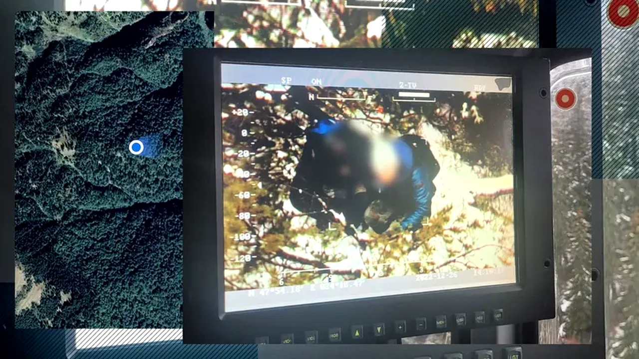Trupul ucraineanului mort în Munții Maramureșului, recuperat de salvamontiști după o operațiune care a durat cinci ore