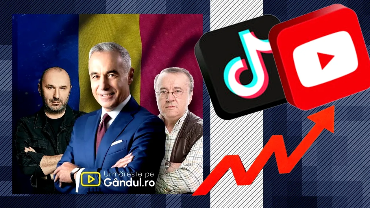 Emisiunea Marius Tucă Show cu Ion Cristoiu și Călin Georgescu invitat, cifre uriașe de audiență