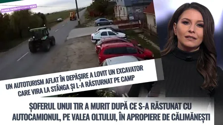 GÂNDUL NEWS. Accident grav în Călimănești. Șoferul unui tir a murit după ce s-a răstunat cu autocamionul