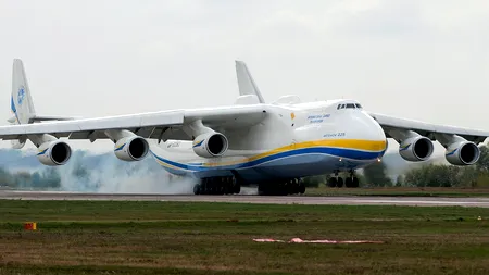 Cel mai mare avion din lume, distrus de un bombardament al militarilor ruși. Aeronava a fost și în România