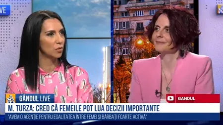 Mădălina Turza, consilier de stat în cadrul Cancelariei premierului, la GÂNDUL LIVE: „Avem o problemă în ceea ce privește prezența femeilor la nivelul cel mai înalt al deciziilor” - VIDEO