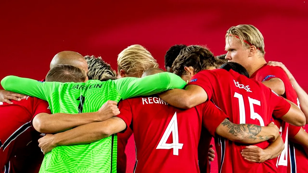 Fotbalist norvegian, depistat cu Covid-19 înaintea meciului cu România de duminică. Nordicii și-au anulat antrenamentul de azi