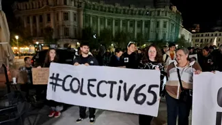 A început marșul comemorativ după 10 ani de la incendiul din Clubul Colectiv