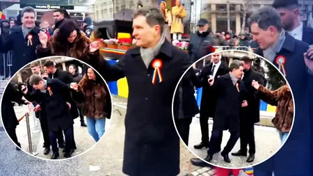 Nicușor Dan s-a prins în horă la Iași. S-a împiedicat de decor și de SPP-iști, dar în cele din urmă a prins ritmul