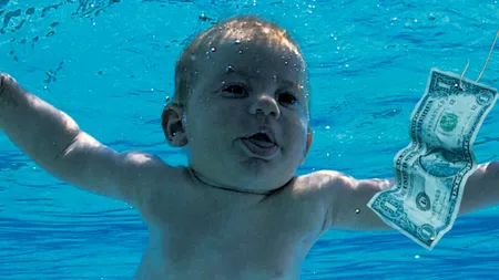 Formația Nirvana a fost dată în judecată de ”bebelușul” care apărea nud pe coperta celebrului album Nevermind