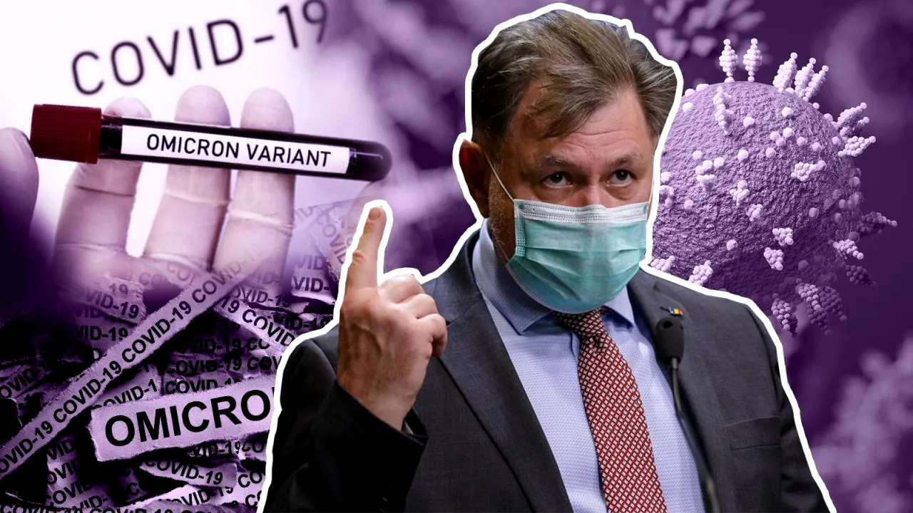 VIDEO | Alexandru Rafila: În România, începe să fie o transmitere comunitară a Omicron. Se răspândește de 5 ori mai repede decât Delta
