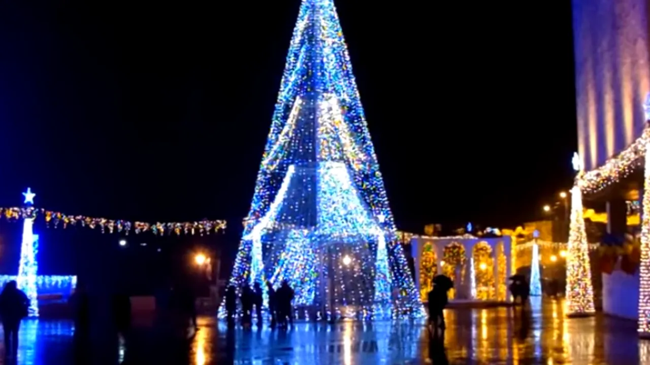 CEL MAI SCUMP brad din țară râmâne ÎN DEPOZIT anul acesta. Autoritățile din Târgu Jiu vor un brad NATURAL