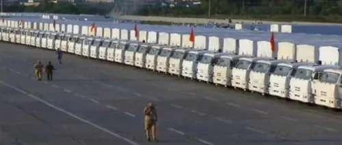 Avertisment: Camioanele rusești cu ajutor umanitar sunt pe jumătate goale și ar putea fi conduse de militari