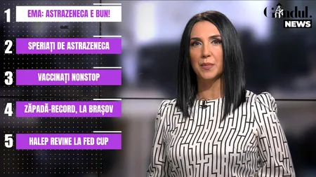 GÂNDUL NEWS. Agenția Europeană a Medicamentului: Vaccinul AstraZeneca este sigur și eficient | VIDEO