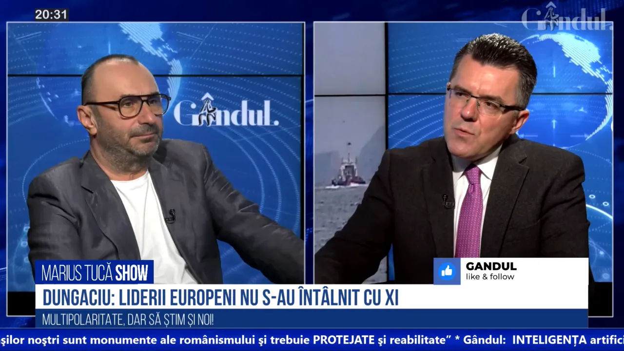 VIDEO | Dan Dungaciu, analist de politică externă: „China nu are încredere în Occident. Crede că ar putea deveni următoarea victimă”