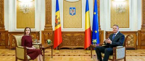 Klaus Iohannis, întâlnire cu Maia Sandu la Palatul Cotroceni / „Este esențial ca în Europa să câștige din nou democrația”