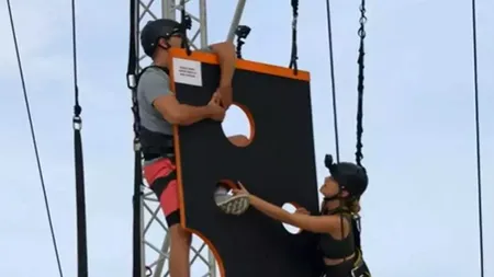 Andrei Niculae și Claudia Cîrjan, emoții uriașe la proba de cuplu de la Power Couple