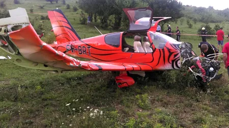 Un avion de mici dimensiuni s-a prăbușit lângă Cisnădie