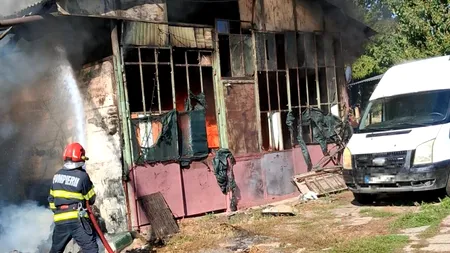 Incendiu de vegetație în Giurgiu, provocat de o afumătoare: 11 gospodării au fost cuprinse de flăcări